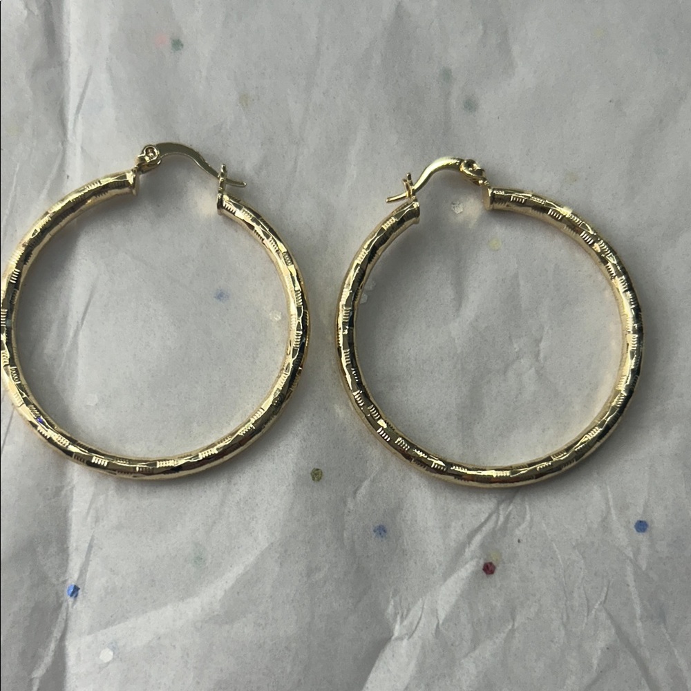 Elegant Gold Hoop Earrings